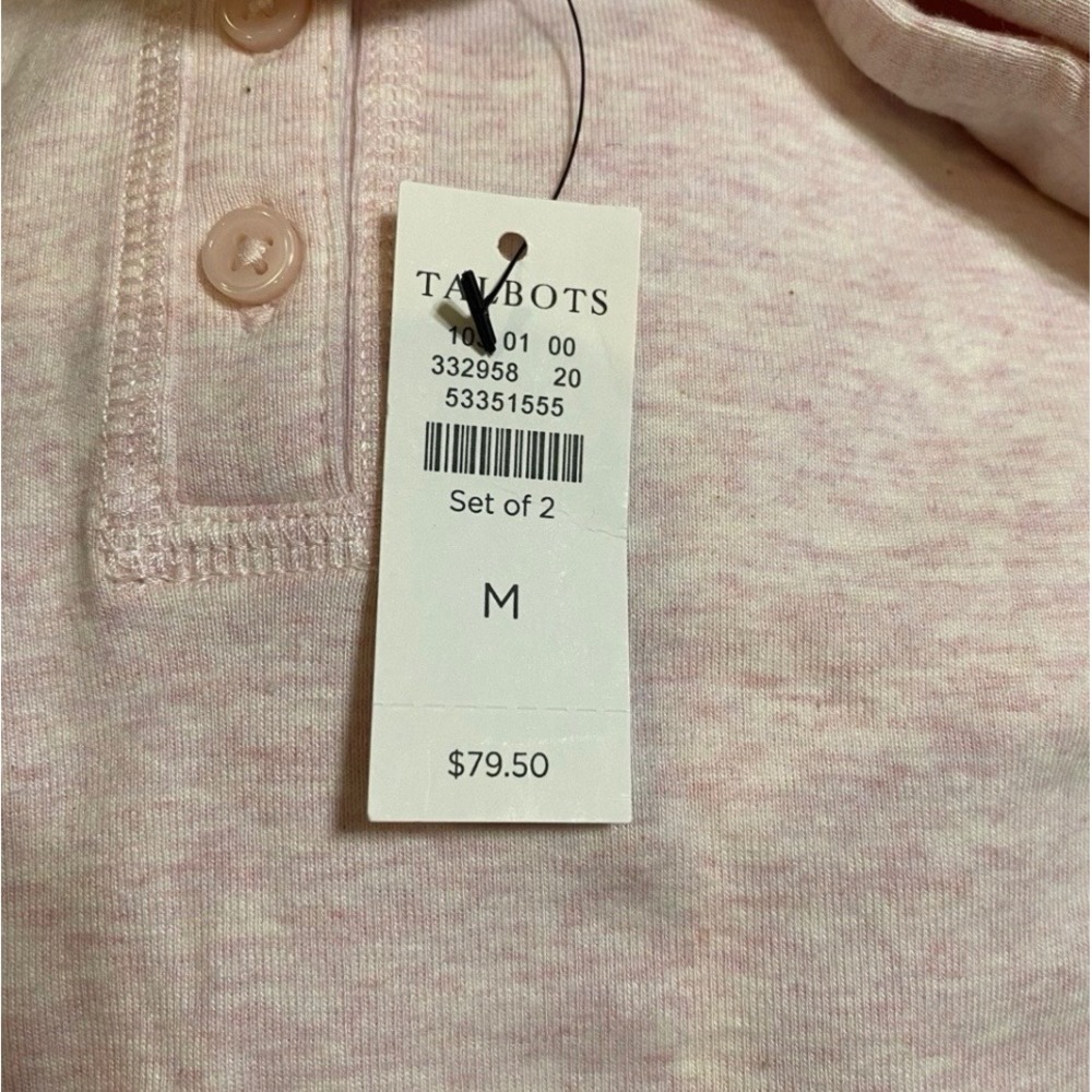 Talbots Womens Pajama Set Sleepwear Top Pants Polka Dot Size M NWT - Picture 5 of 8